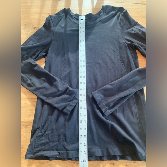 Women’s Black Stretch Long Sleeve Top Activewear No‎ Size (see pics) Preloved - Picture 4 of 6